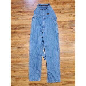 Mens C.E. Schmidt Bib Blue Heavy Denim Overalls Workwear Large